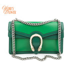 Gucci Dionysus Small Shoulder Bag Calfskin Emerald Green Two-Tone Hardware Rank A