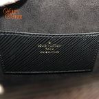 Louis Vuitton Twist MM Noir Epi Leather Chain Shoulder Bag Rank AB