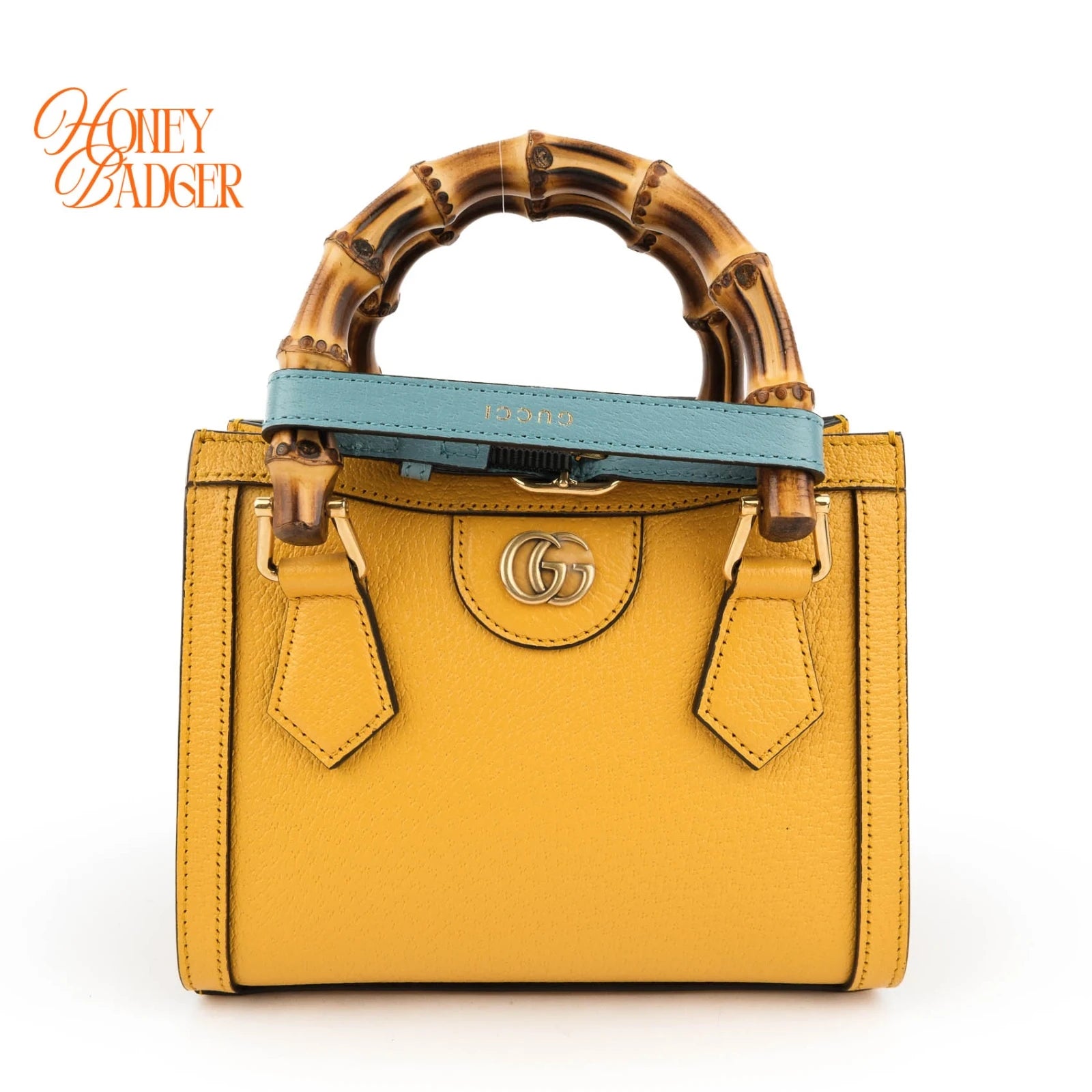 Gucci Diana Mini Leather Yellow Rank S