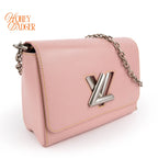 Louis Vuitton Twist MM Epi Leather 2WAY Handbag Pink Gold Hardware