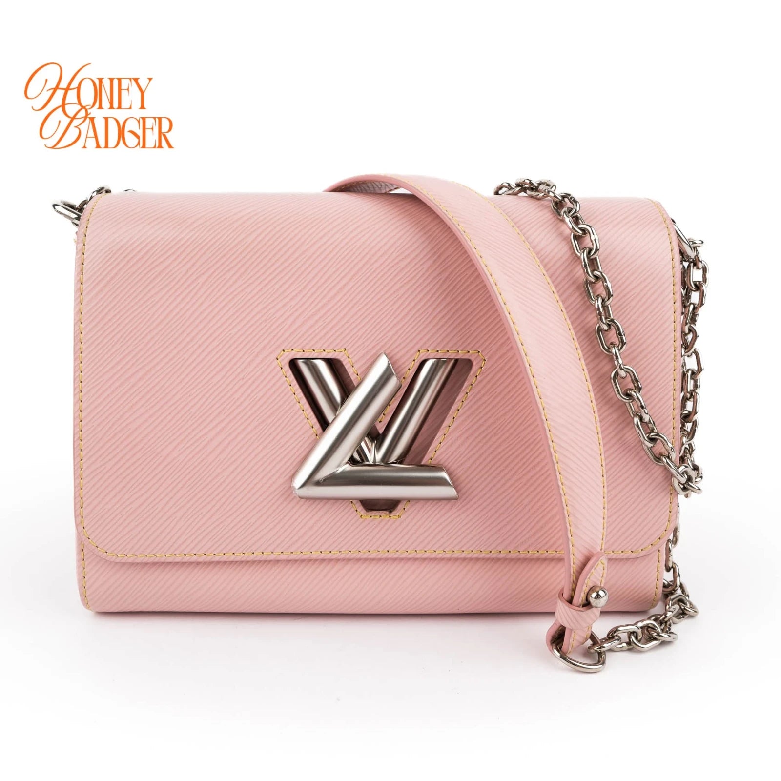 Louis Vuitton Twist MM Epi Leather 2WAY Handbag Pink Gold Hardware