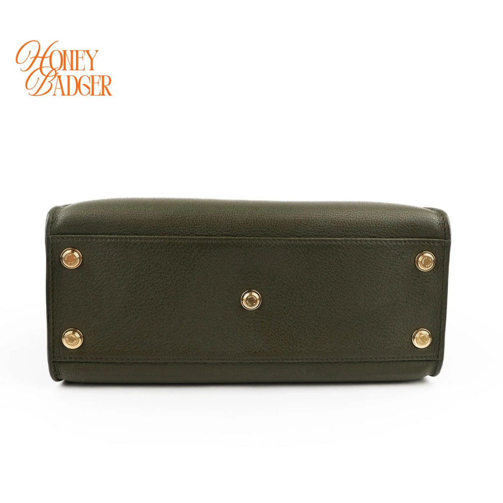 Louis Vuitton On My Side MM Monogram & Leather 2WAY Handbag Green