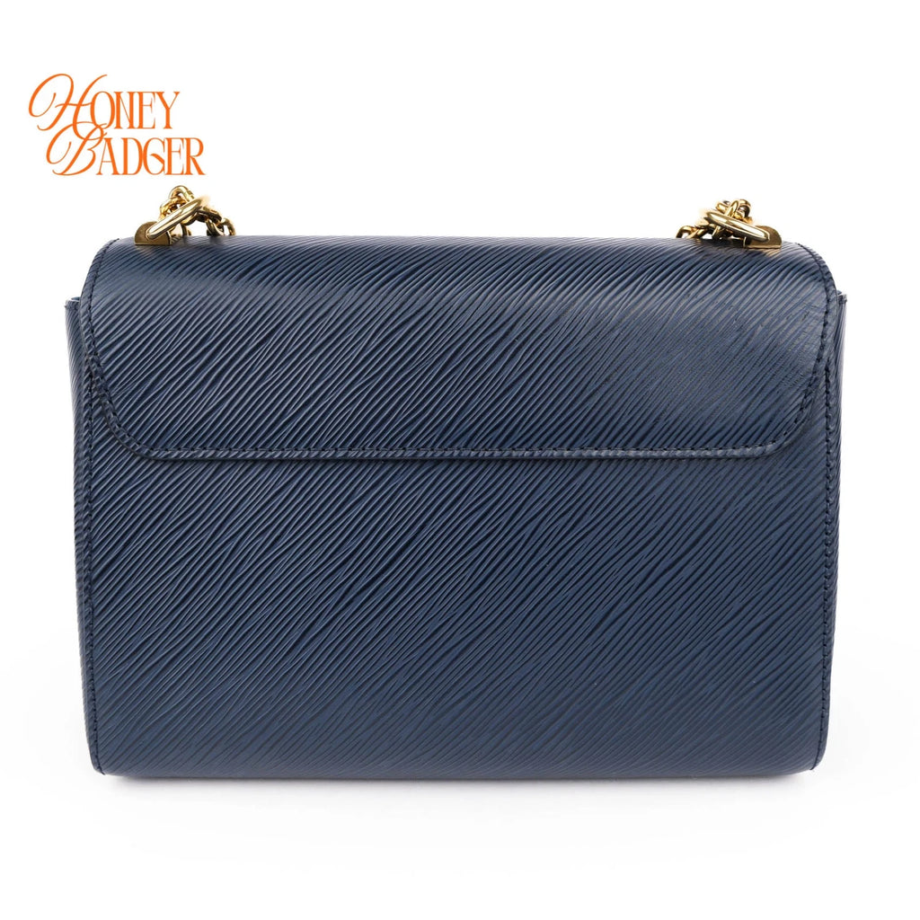 Louis Vuitton Twist MM Epi Leather Navy Gold Hardware Rank A