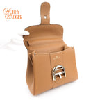 Delvaux Brillant Mini Rodéo Calf Tan Brown Palladium Hardware Rank AB