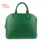 Louis Vuitton Alma PM Epi Leather Menthe Green Silver Hardware Rank A