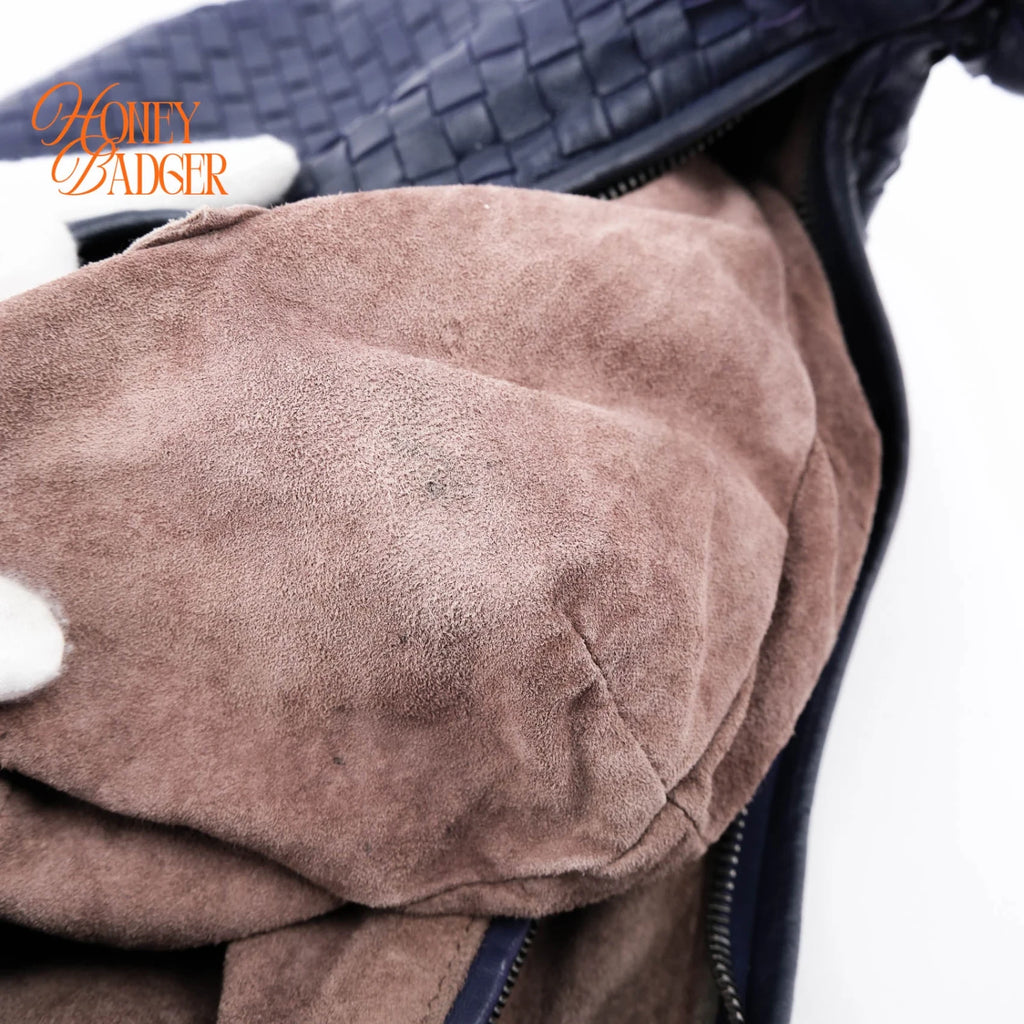 Bottega Veneta Large Veneta Hobo Intrecciato Nappa Navy Rank A
