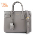 Saint Laurent Sac de Jour Nano Smooth Calfskin Urban Grey Bronze Hardware Rank A