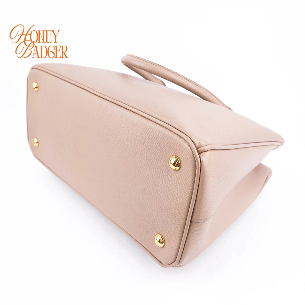 Prada Galleria Medium Saffiano Leather Beige Rank A