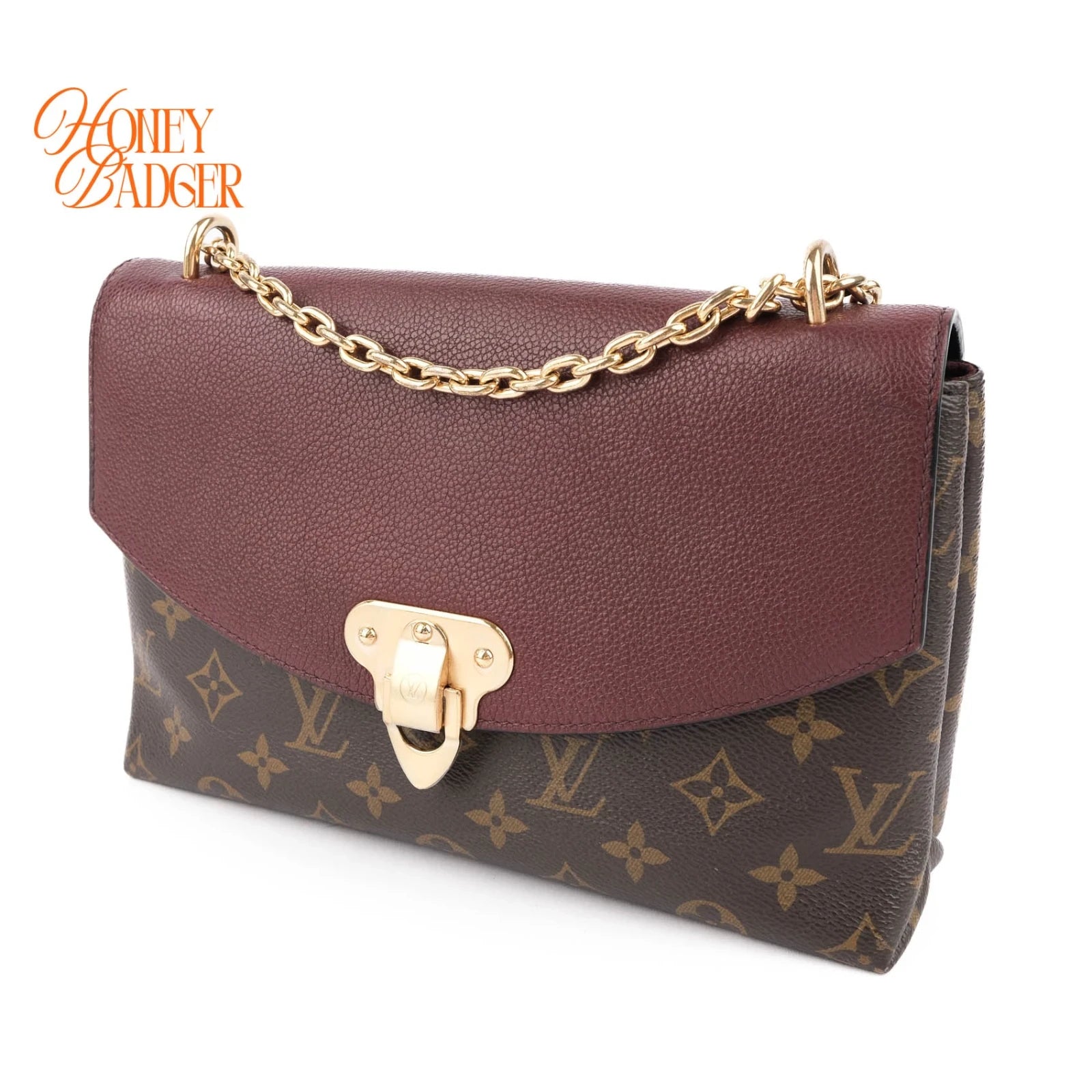 Louis Vuitton Saint Placide Monogram Canvas and Leather Bordeaux Rank A