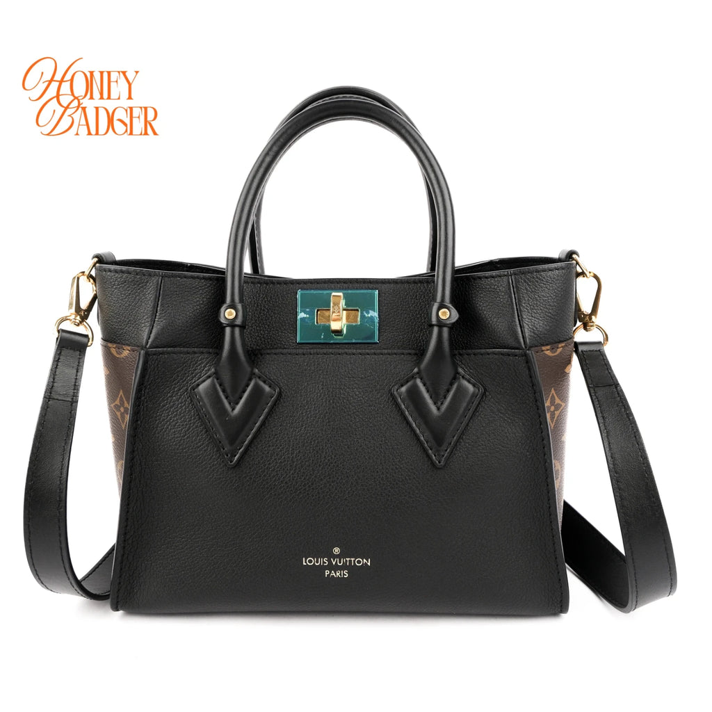 Louis Vuitton On My Side PM Calf Leather/Monogram Black Rank A
