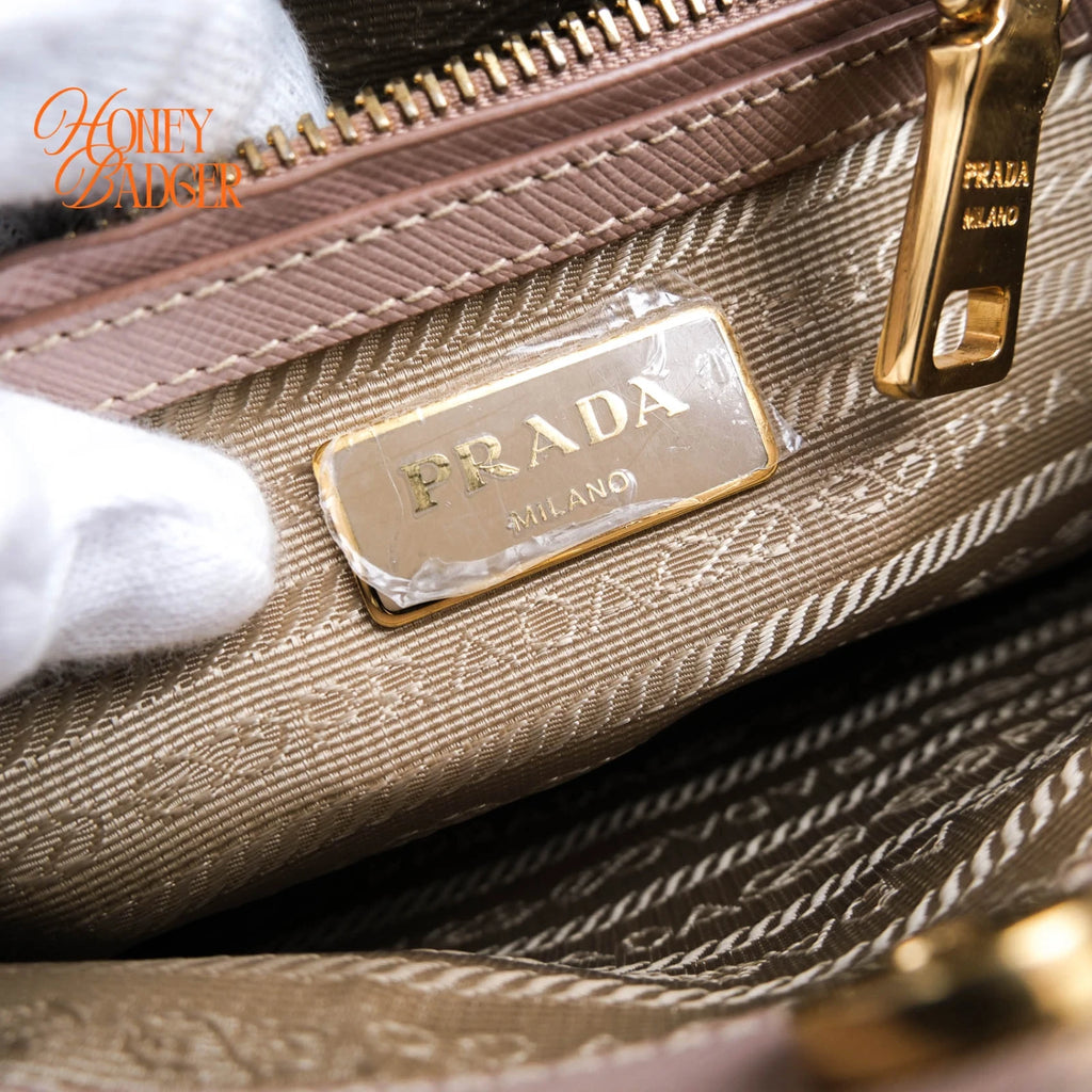 Prada Galleria Medium Saffiano Leather Beige Rank A
