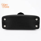 Louis Vuitton Capucines BB Taurillon Grained Leather Black Silver Hardware Rank A