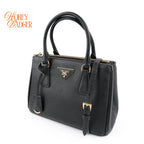 Prada Galleria Small Saffiano Leather 2WAY Bag Black Nero