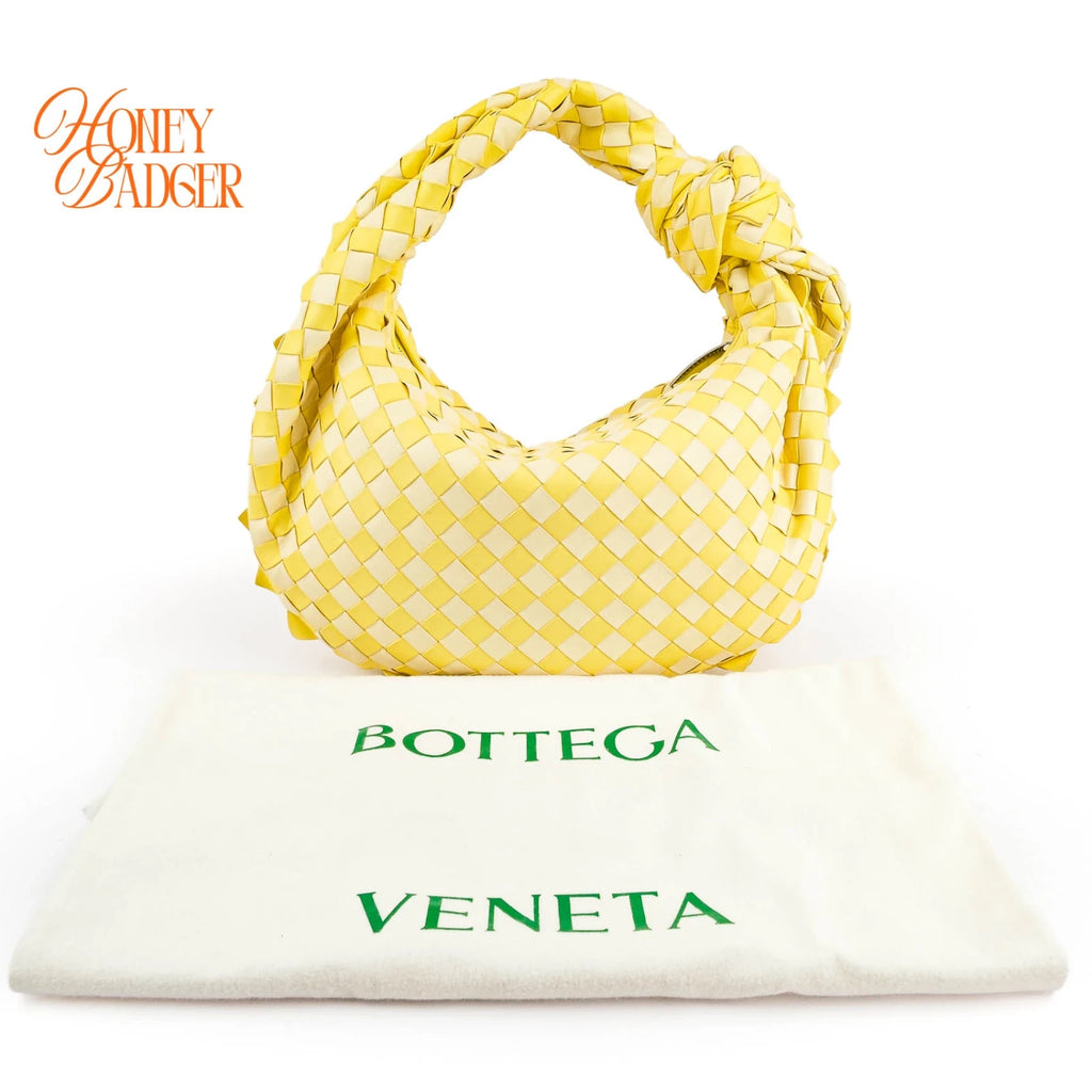 Bottega Veneta Jodie Medium Yellow Intrecciato Rank S