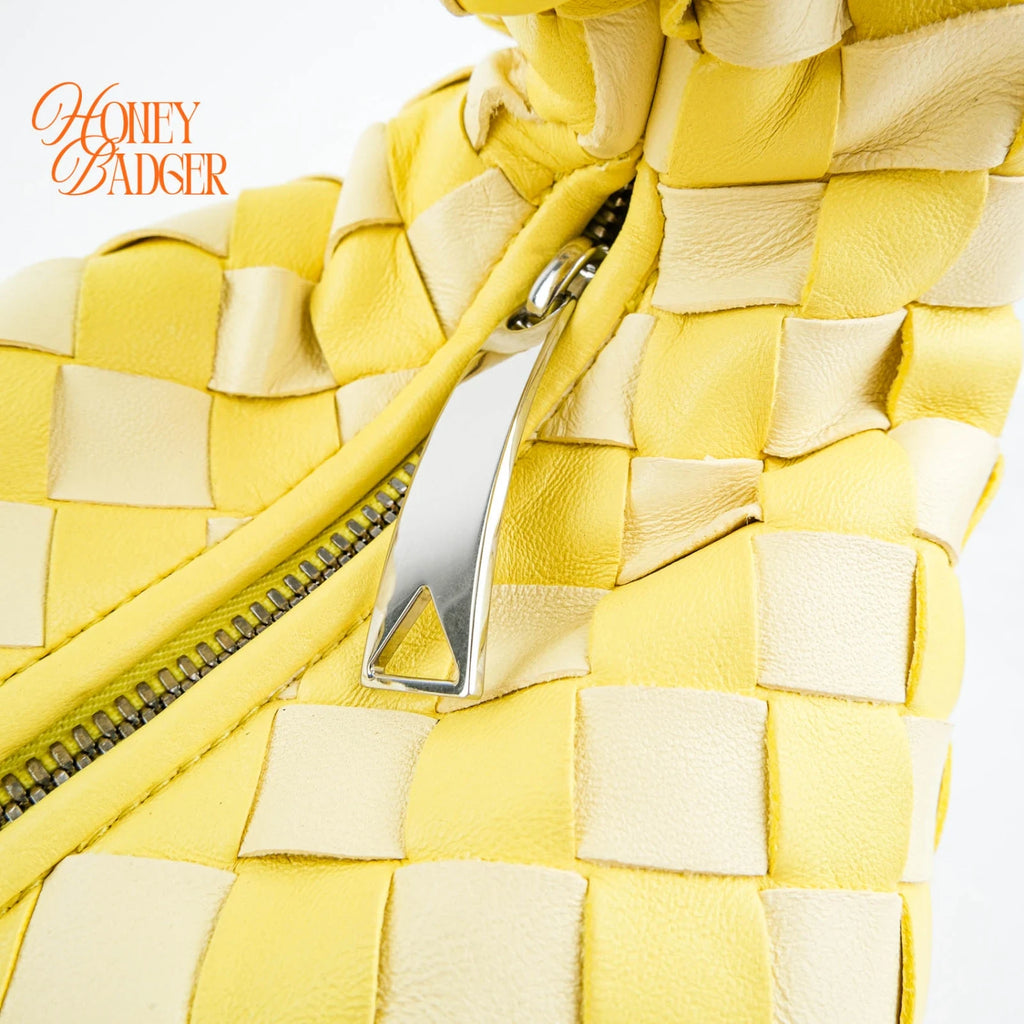 Bottega Veneta Jodie Medium Yellow Intrecciato Rank S