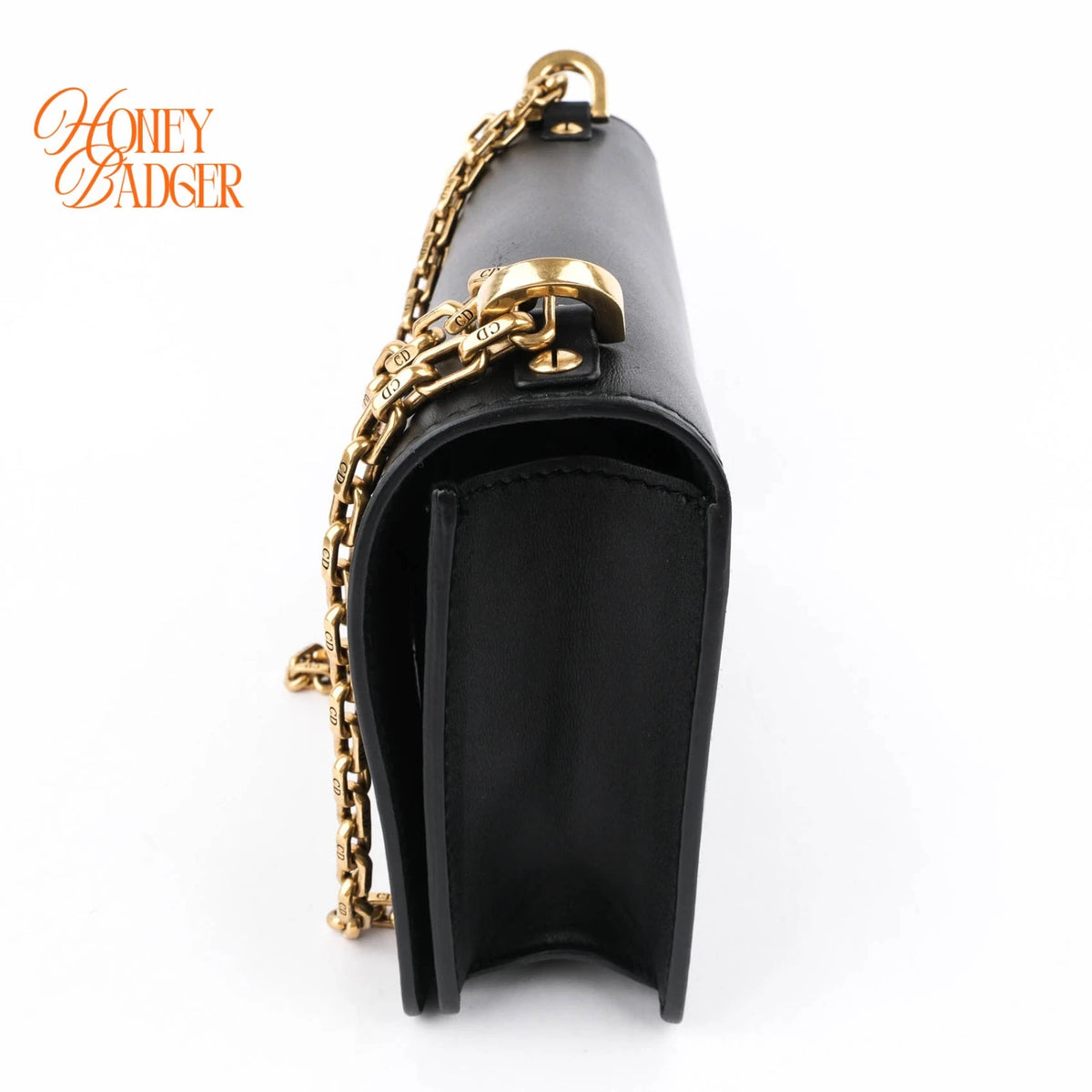 Dior J’Adior Medium Flap Bag Black Calfskin Gold Hardware Rank A