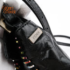 Fendi Baguette Mini Black Leather Rank A