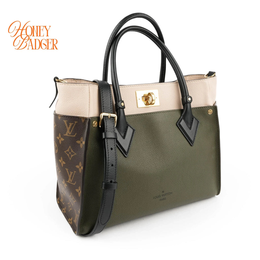 Louis Vuitton On My Side MM Monogram & Leather 2WAY Handbag Green