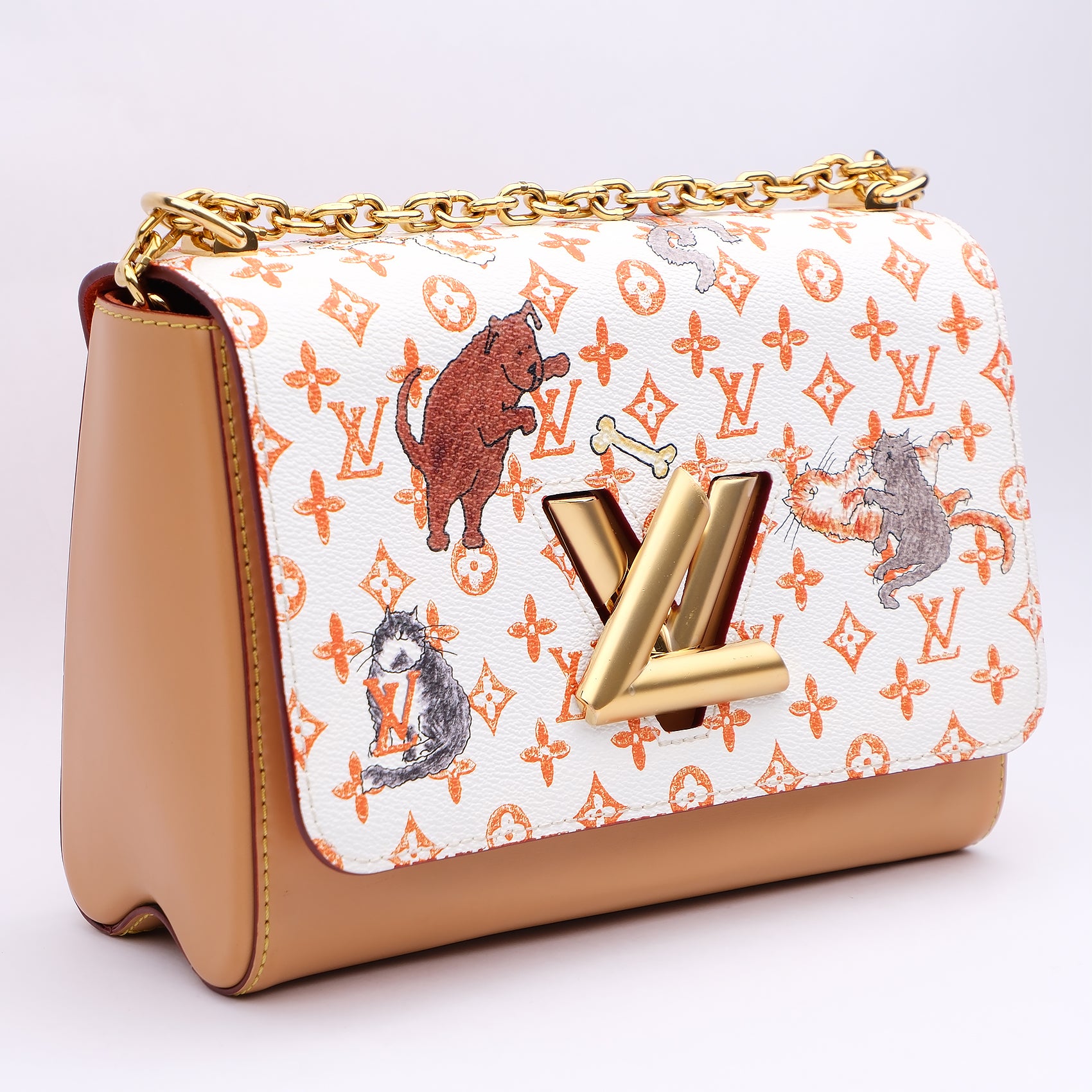 Louis Vuitton Catogram Twist MM Bag (Model No. M44460)