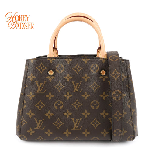 Louis Vuitton Montaigne BB Monogram Canvas Brown Rank A