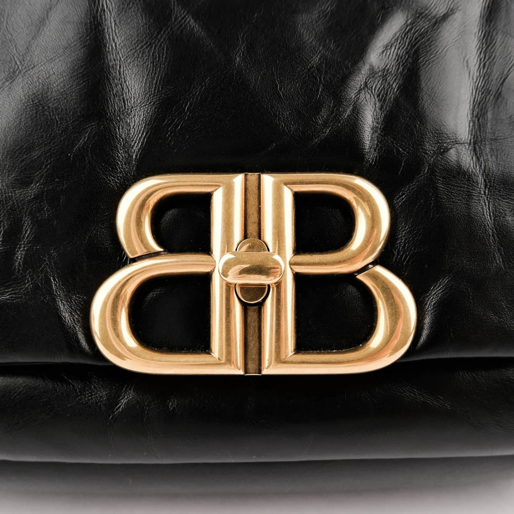 Balenciaga Monaco Leather Black Rank S