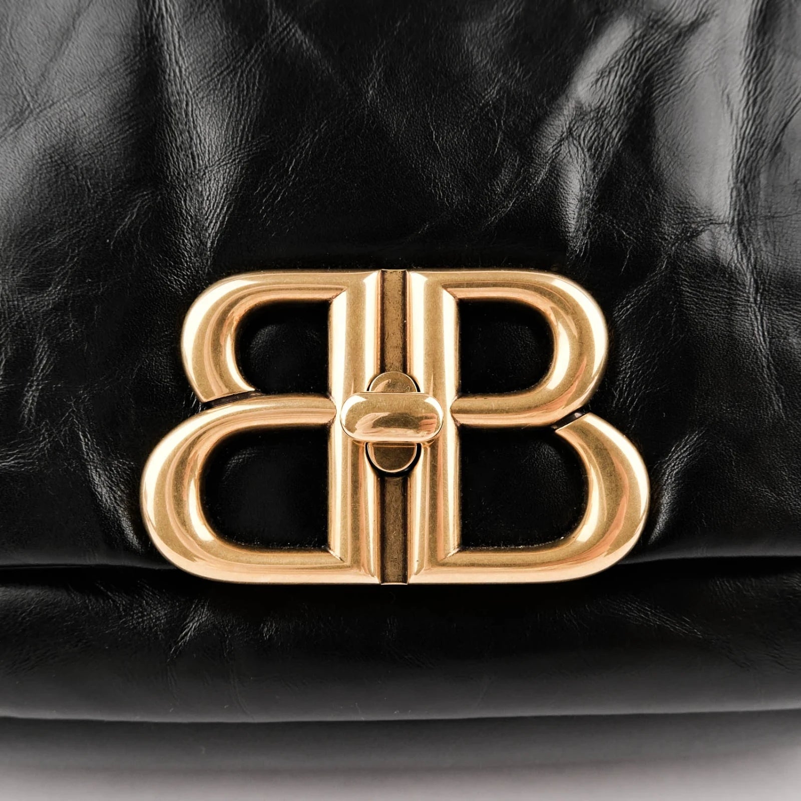 Balenciaga Monaco Leather Black Rank S