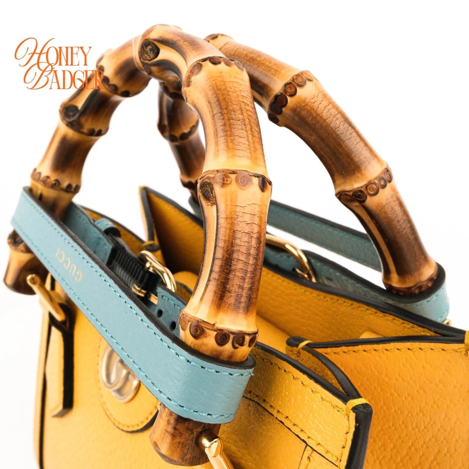 Gucci Diana Mini Leather Yellow Rank S