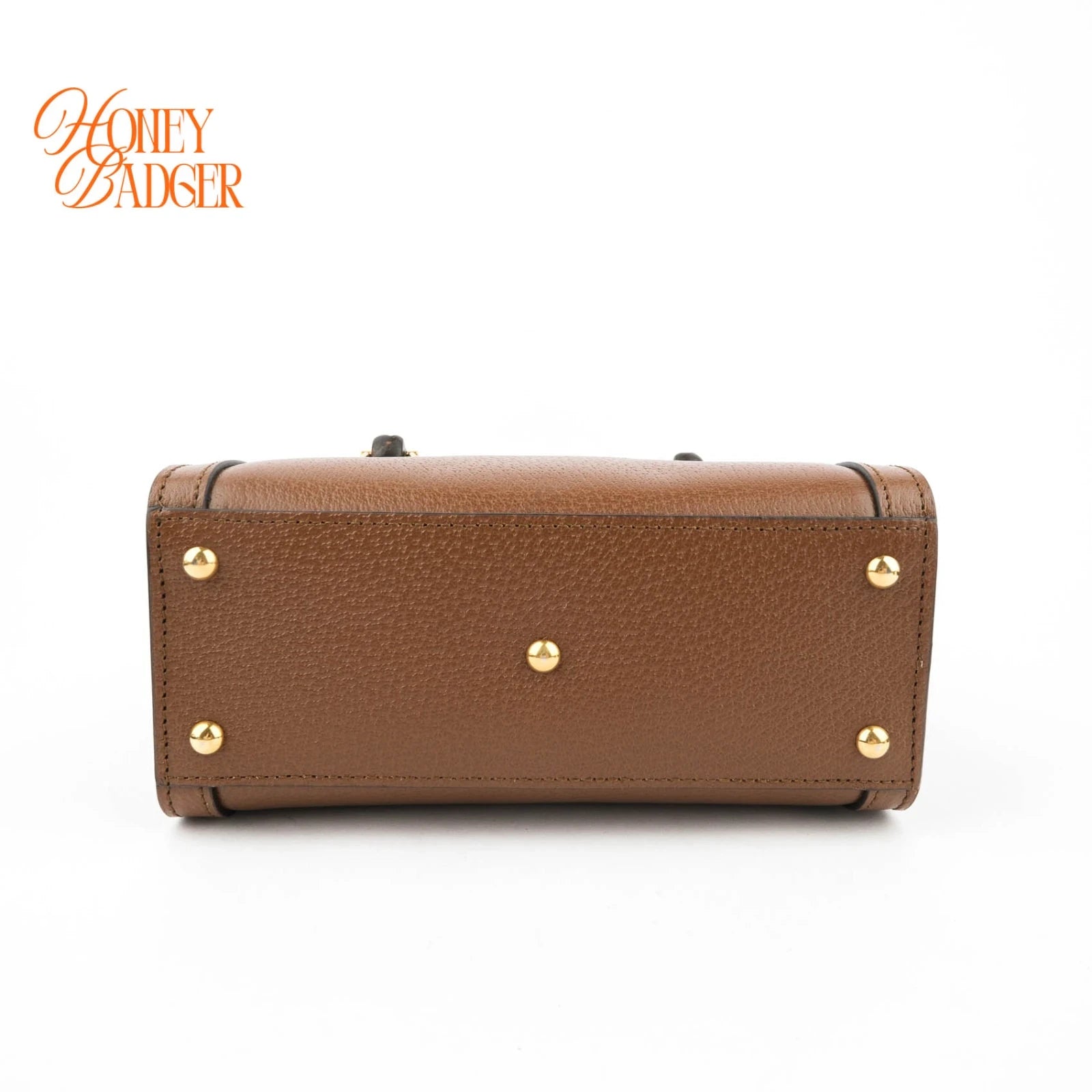 Gucci Diana Mini Leather Brown Rank S