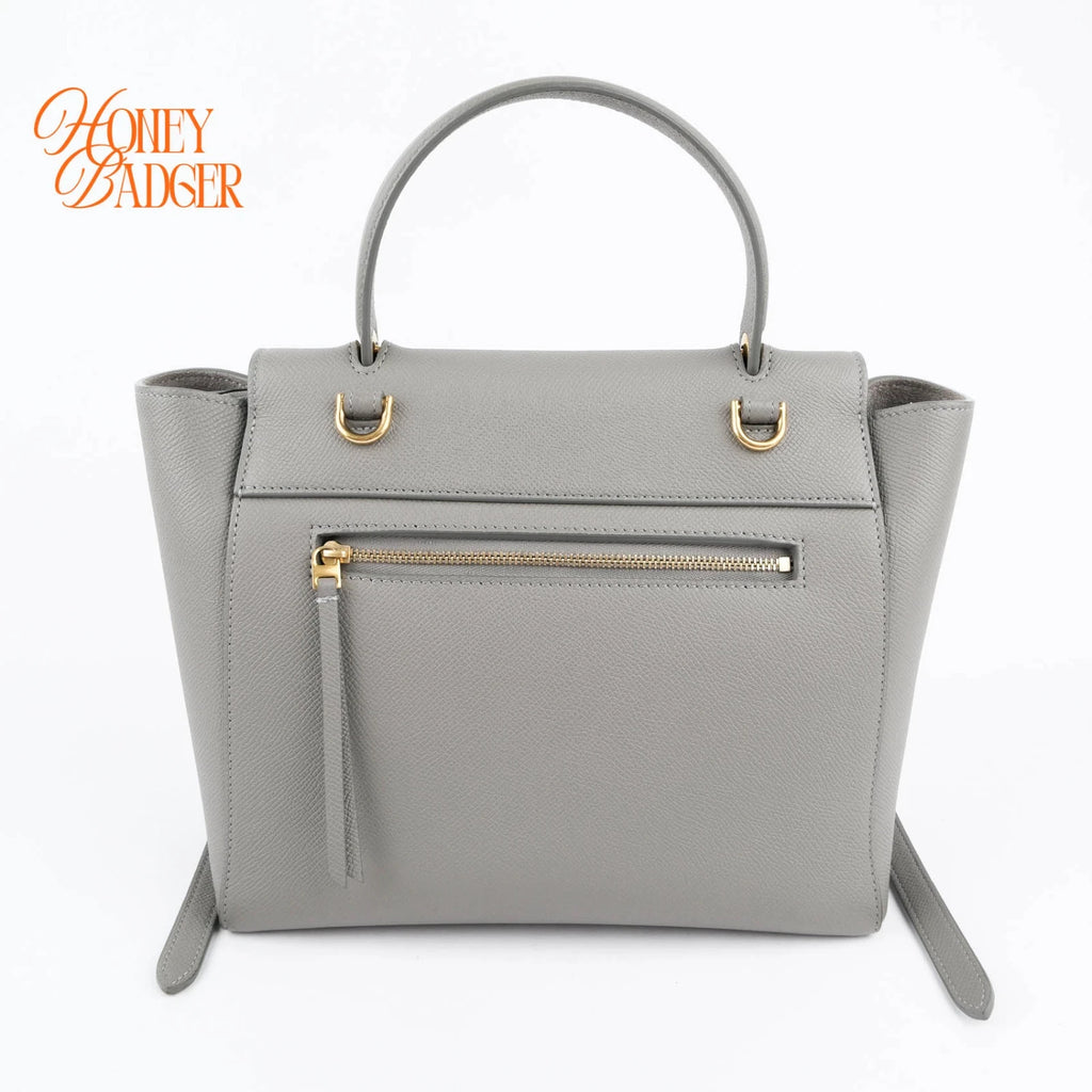 Celine Belt Bag Micro Gray Leather Grade A