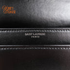 Saint Laurent Sunset Medium Smooth Leather Black Black Hardware Rank A