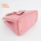 Prada Galleria Small Sakura Pink Saffiano Leather 2Way Bag Rank A