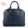 Louis Vuitton Alma PM Epi Leather Navy Silver Hardware Rank A