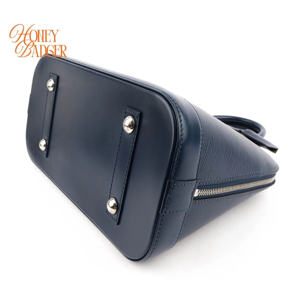 Louis Vuitton Alma PM Epi Leather Navy Silver Hardware Rank A