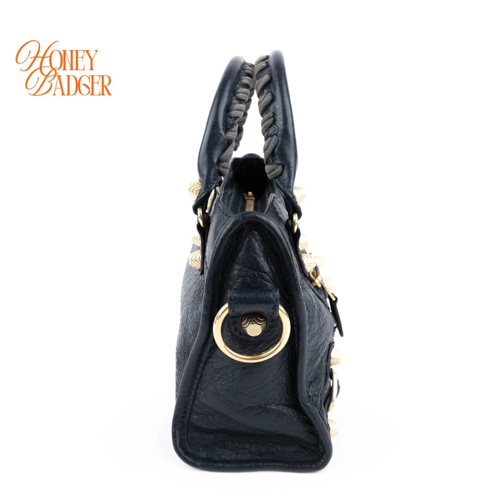Balenciaga Classic City Mini Navy Gold — Vintage Tokyo