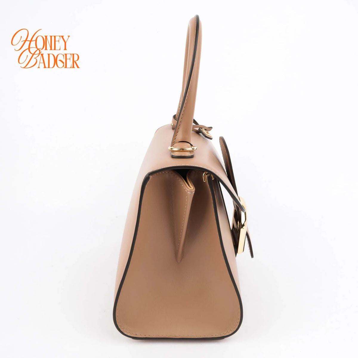 Delvaux Brillant Mini Box Calf Vison Gold Hardware Rank A