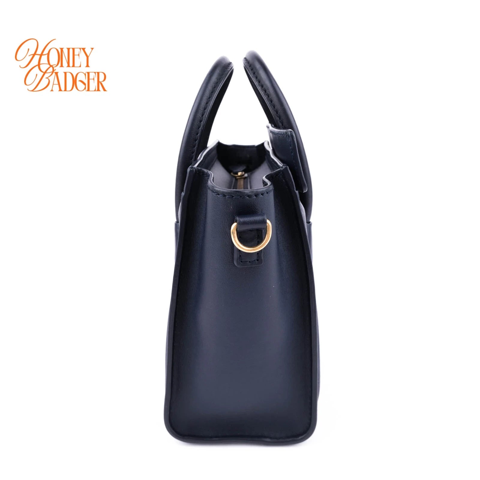 Celine Luggage Nano Leather Navy Rank A