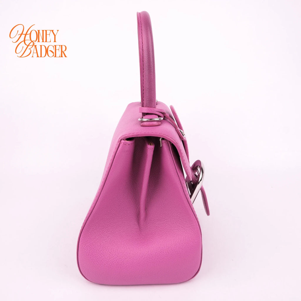 Delvaux Brillant Mini Grained Leather Pink Rank A