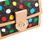 UNUSED ITEM | Louis Vuitton x Yayoi Kusama Monogram Sac Dauphine MM M46431 - Brown Multicolor (RFID Chip & Box)