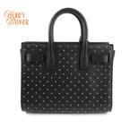 Saint Laurent Sac de Jour Nano Studs Black 2Way Handbag T3474 Rank A