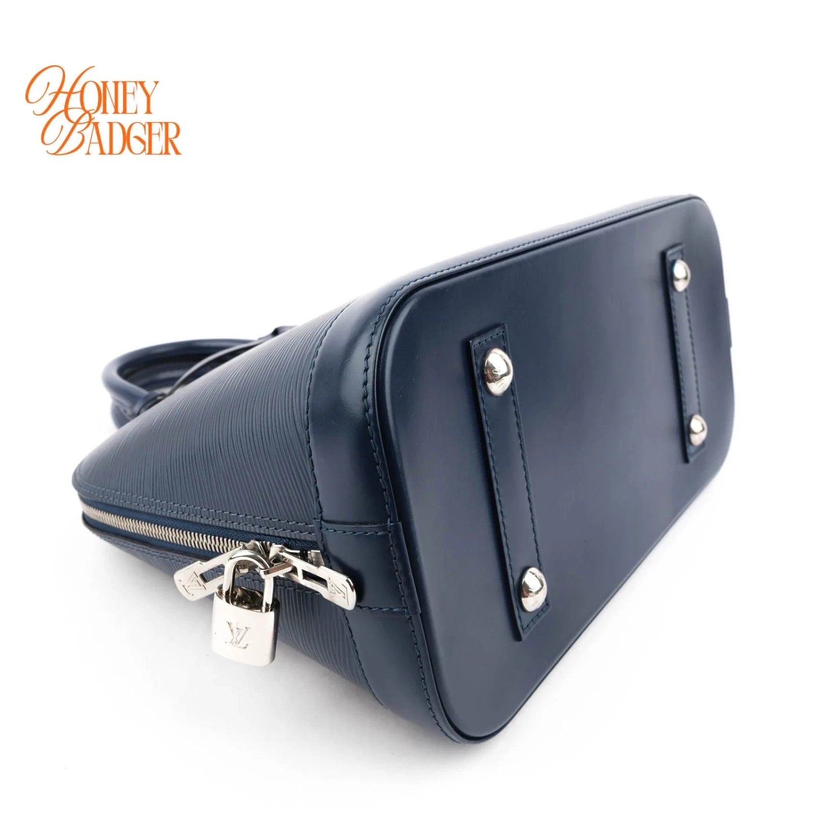 Louis Vuitton Alma PM Epi Leather Navy Silver Hardware Rank A