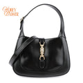 Gucci Jackie 1961 Medium Smooth Leather Black Gold Hardware Rank S