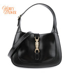 Gucci Jackie 1961 Medium Smooth Leather Black Gold Hardware Rank S