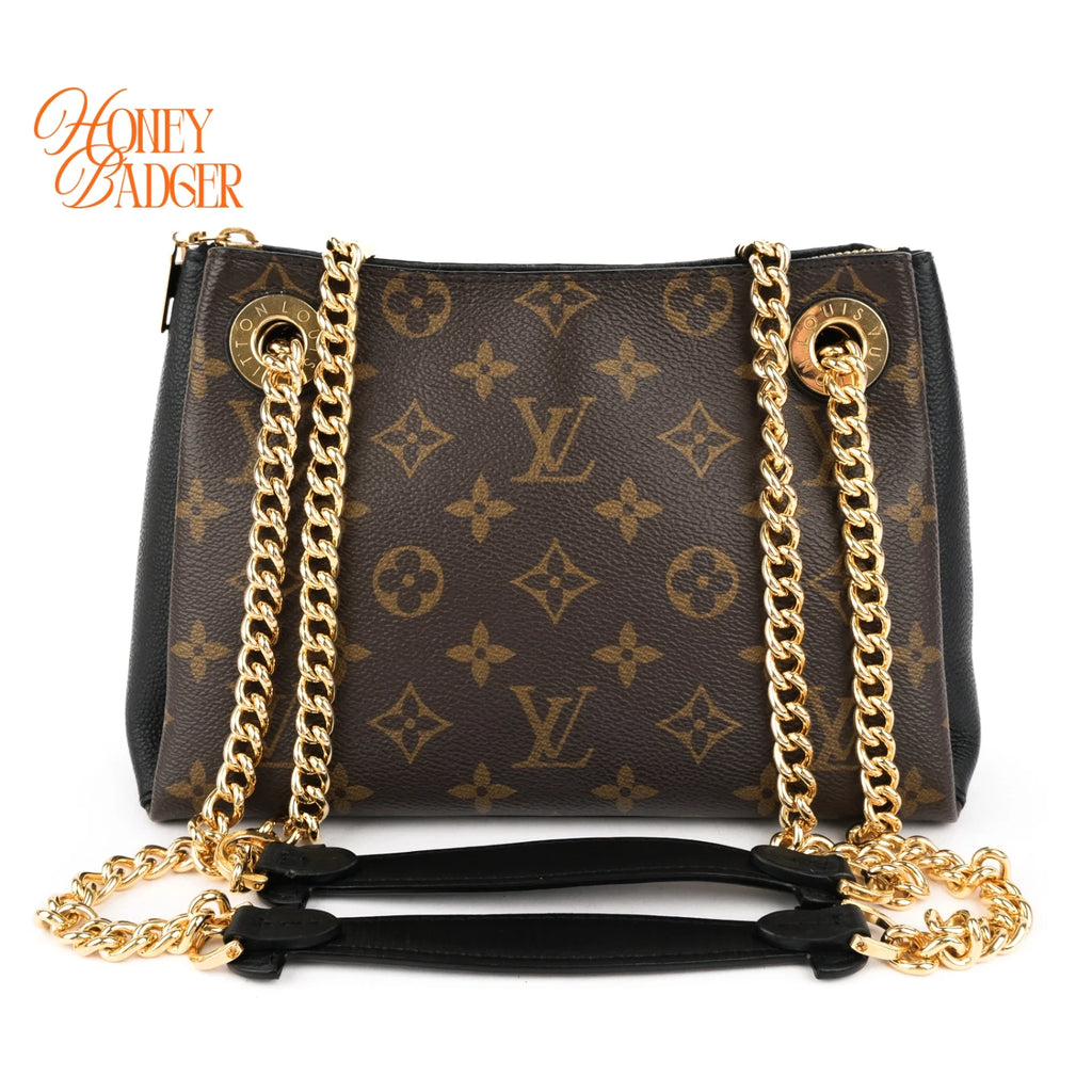 Louis Vuitton Surene Monogram Canvas/Black Leather Rank A