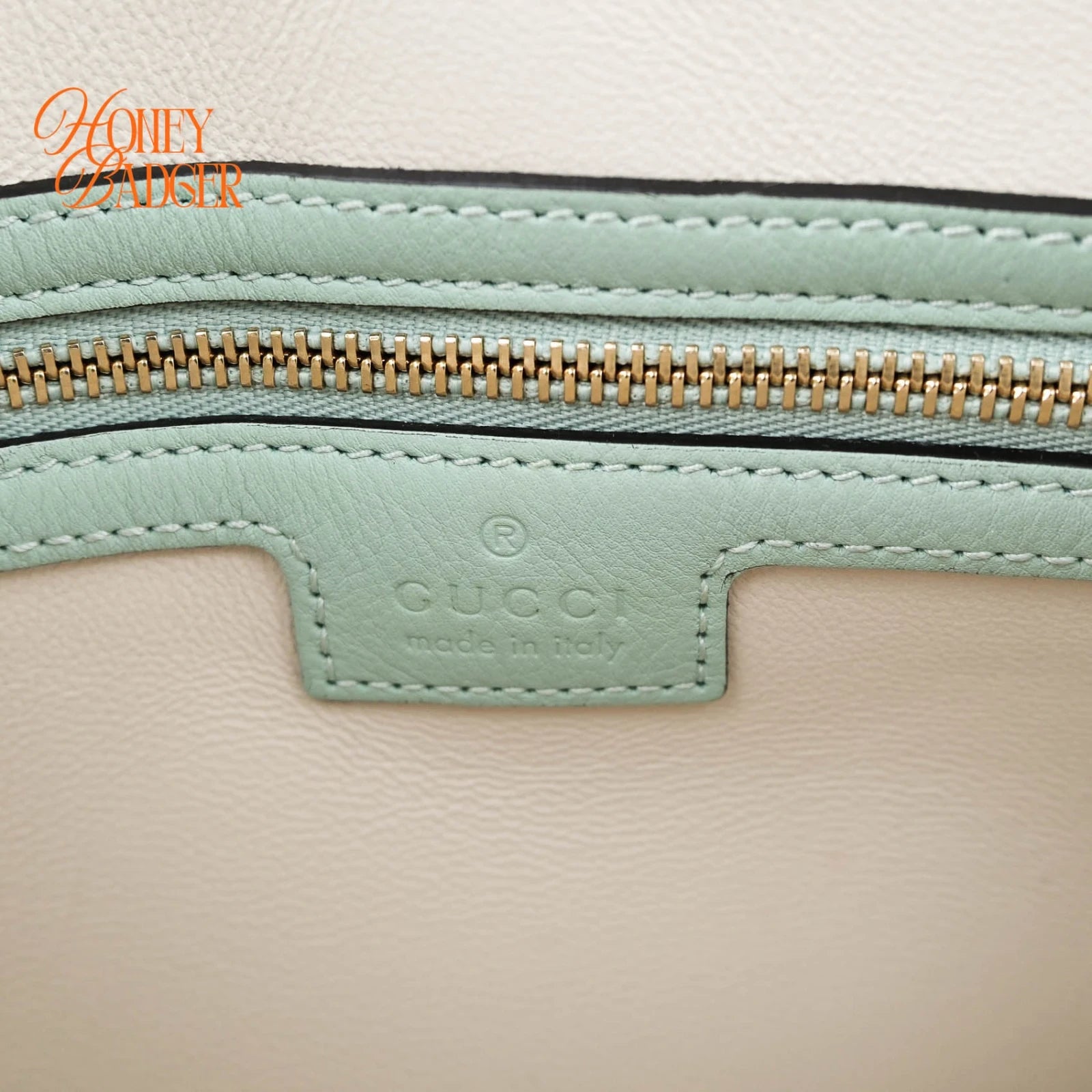 Gucci Jackie 1961 Medium Patent Leather Mint Green Rank A