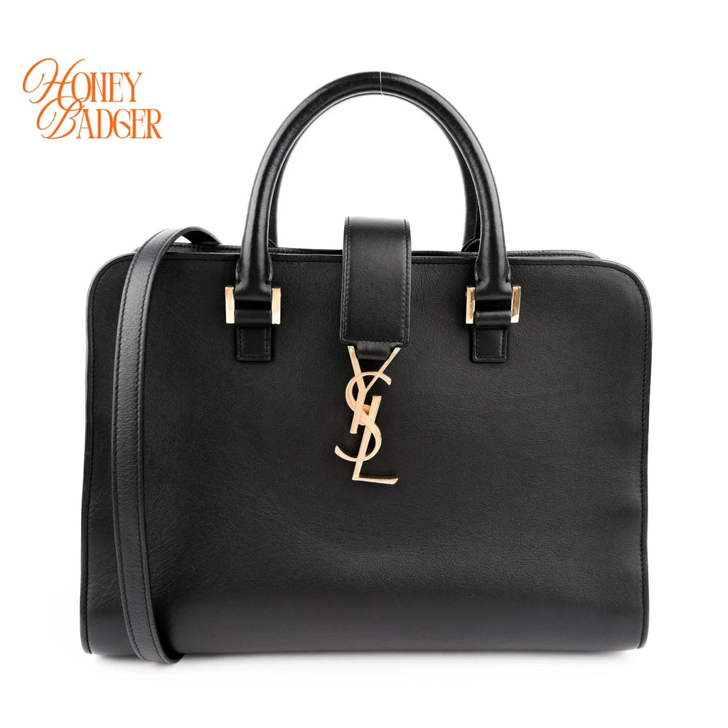 Saint Laurent Cabas Y Baby Smooth Leather Black Rank A
