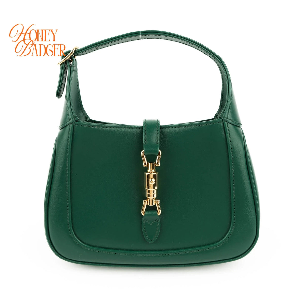 Gucci Jackie 1961 Mini Leather Emerald Green Gold Hardware Rank S