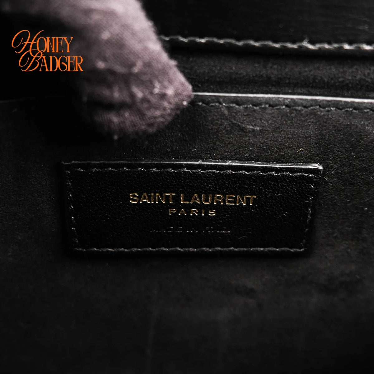 Saint Laurent Sunset Medium Leather Black Rank A