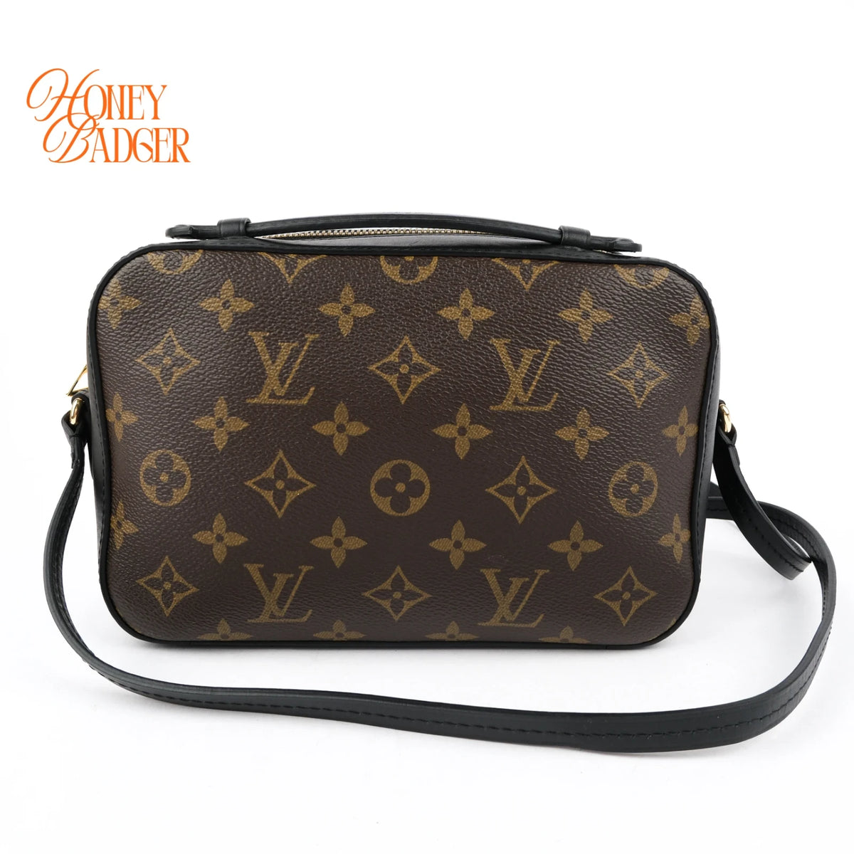 Louis Vuitton Saintonge Monogram Canvas/Black Rank A
