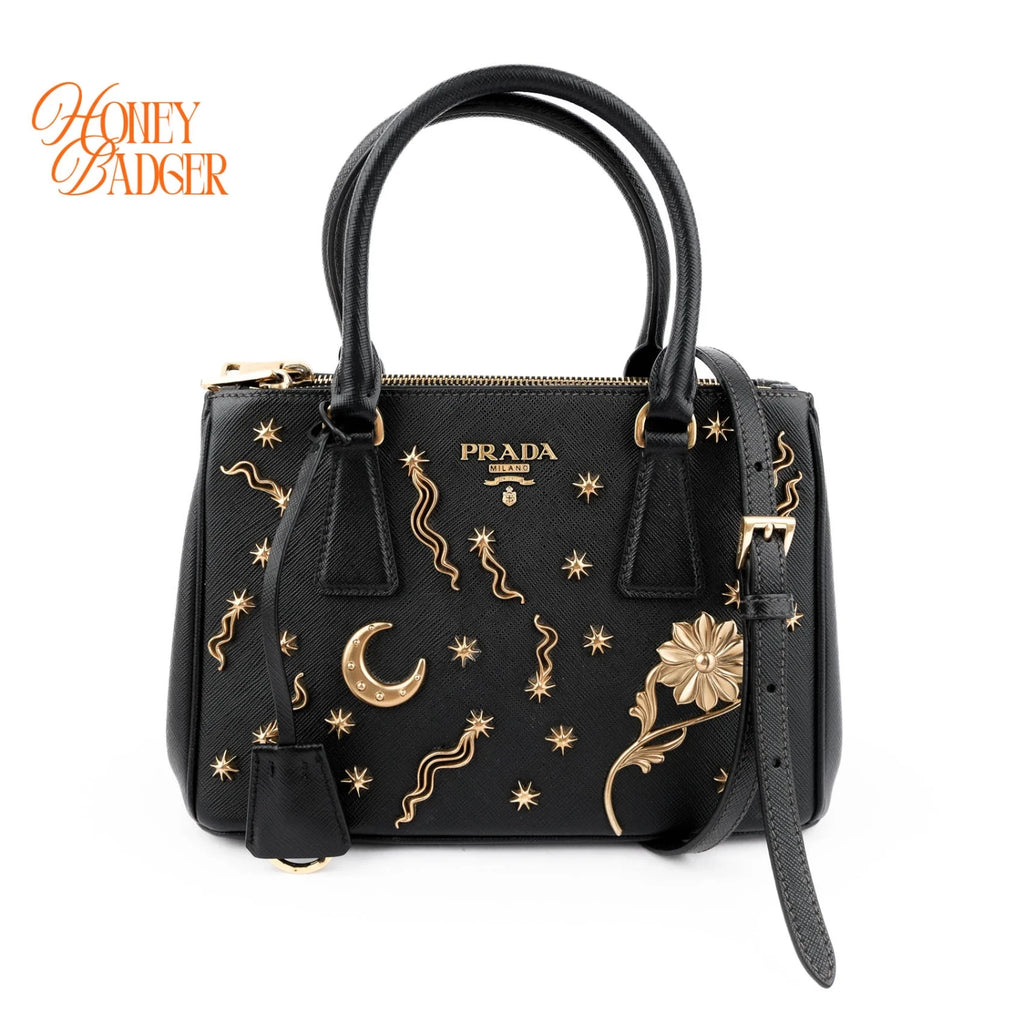 Prada Galleria Small Saffiano Leather Black Rank A
