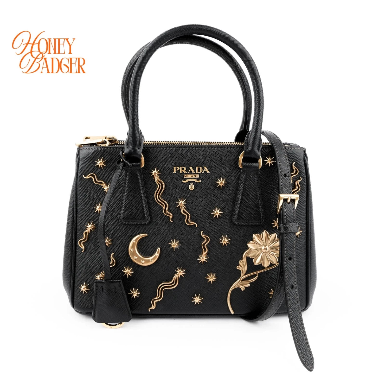 Prada Galleria Small Saffiano Leather Black Rank A